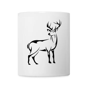Schöner Hirsch - Tasse - Weiß - Vorne