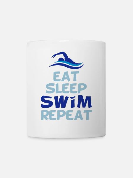 natation - Mug blanc - blanc
