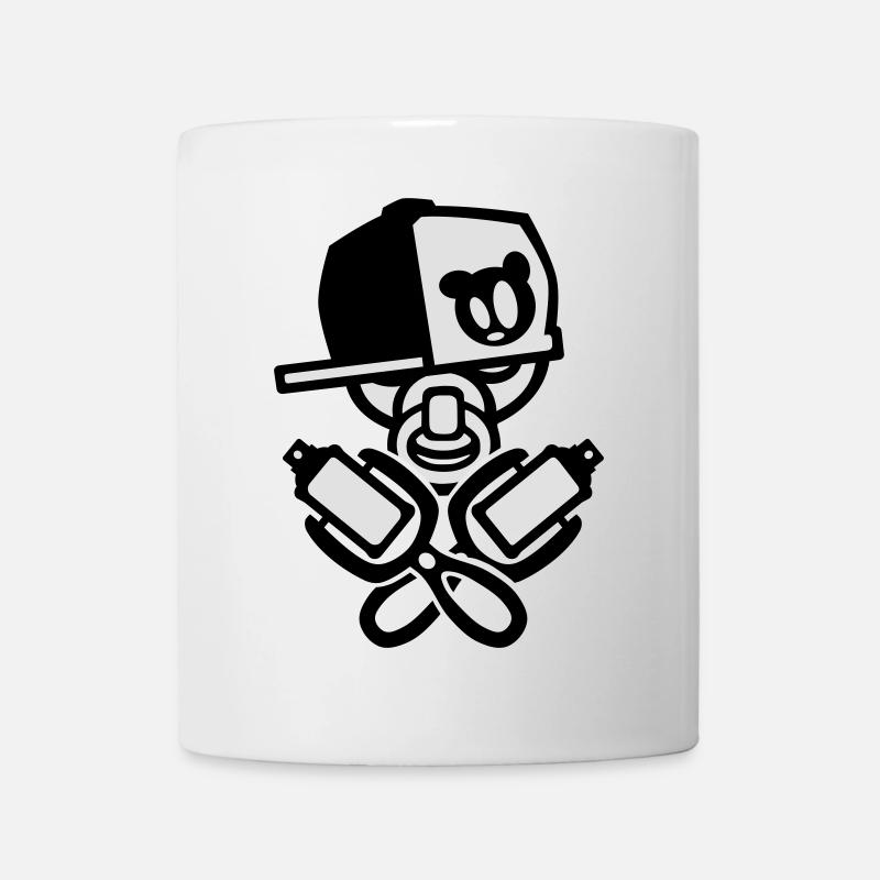 bébé fraîche de graffiti - Mug blanc - blanc