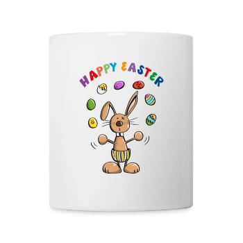 Happy Easter Osterhase - Bunny - Tasse - Weiß - Vorne