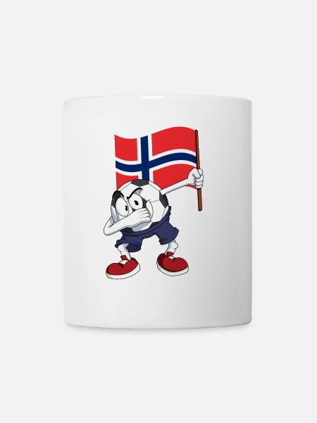 Norwegen Dabbing Fussball - Tasse - Weiß
