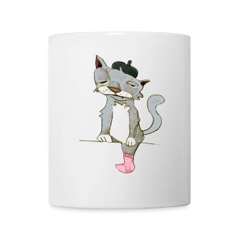 monsieur chat - Tasse - Weiß - Vorne