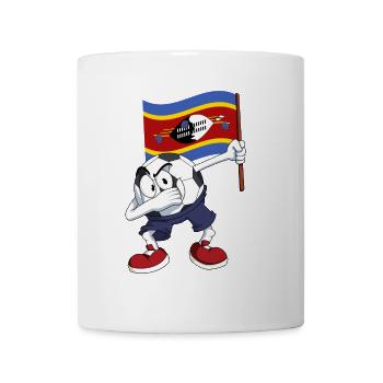 Swasiland Dabbing Fussball - Tasse - Weiß - Vorne