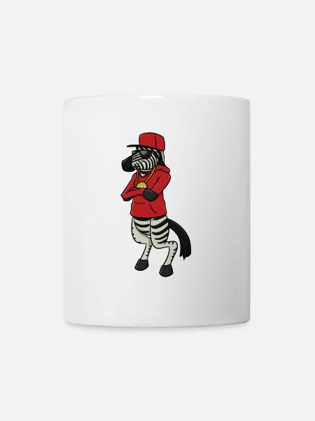 Hip Hop Zebra - Tasse - Weiß
