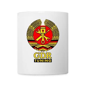 GDR Tuning Wappen 3c - Tasse - Weiß - Vorne