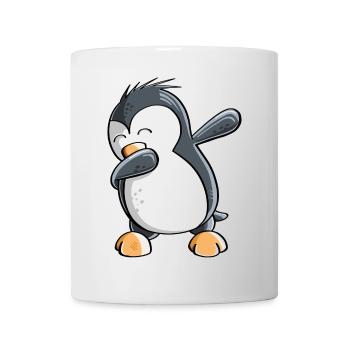 Dab Dance Penguin - Tamponnage - Fun Comic - Cadeau - Mug blanc - blanc - Devant