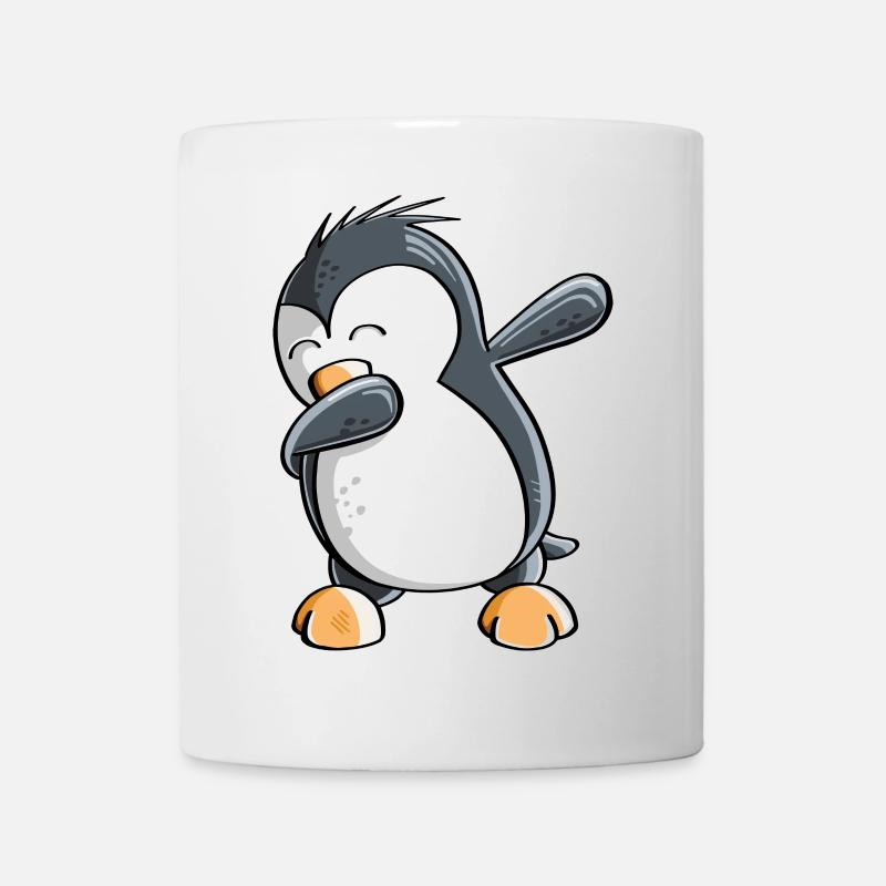 Dab Dance Penguin - Dabbing - Fun Comic - Gift - Mug - white