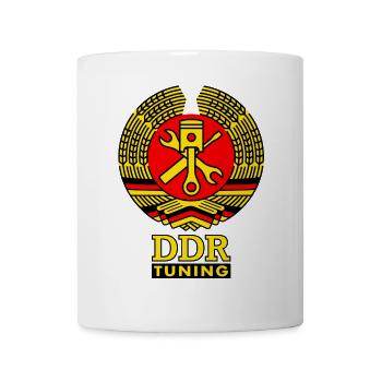 DDR Tuning Wappen 3c - Tasse - Weiß - Vorne
