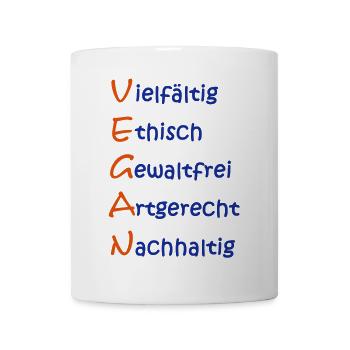 The importance of Vegan. - Mug - white - Front