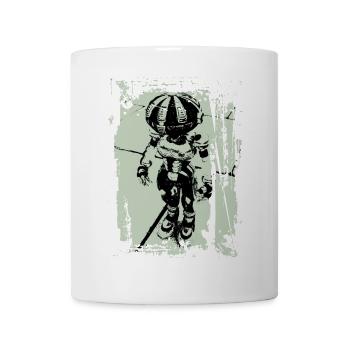 robo metal green - Mug - white - Front