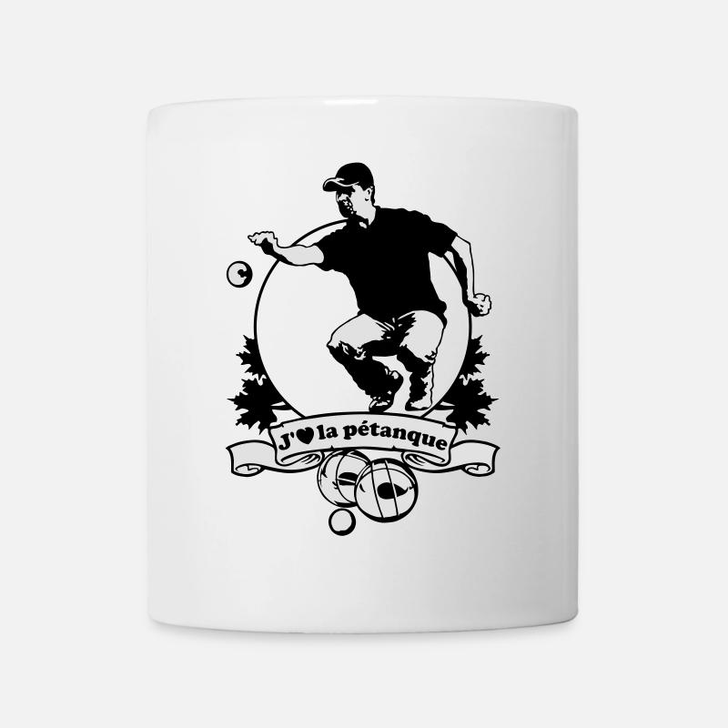 Blason J'aime la pétanque flex - Mug blanc - blanc