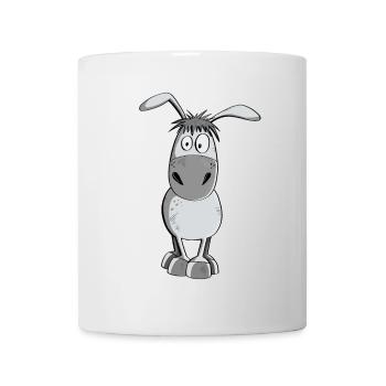 Witziger Grauer Esel - Tiere - Comic - Tasse - Weiß - Vorne