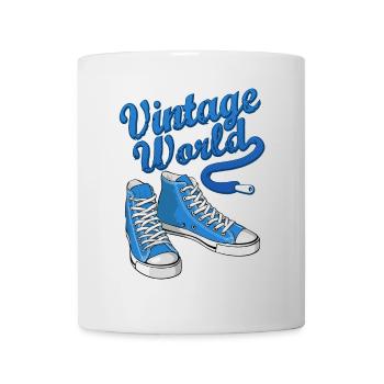Blue vintage sneakers - Tasse - Weiß - Vorne