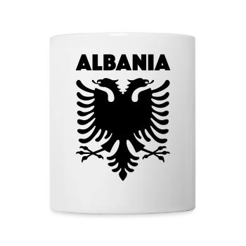 Albania schwarz - Tasse - Weiß - Vorne