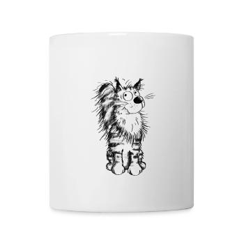 Cheerful Maine Coon - Cat - Main Coon - Cats - Mug - white - Front