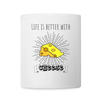 Fromage Suisse Hollande Cadeau Gouda Emmental - Mug blanc - blanc - Devant