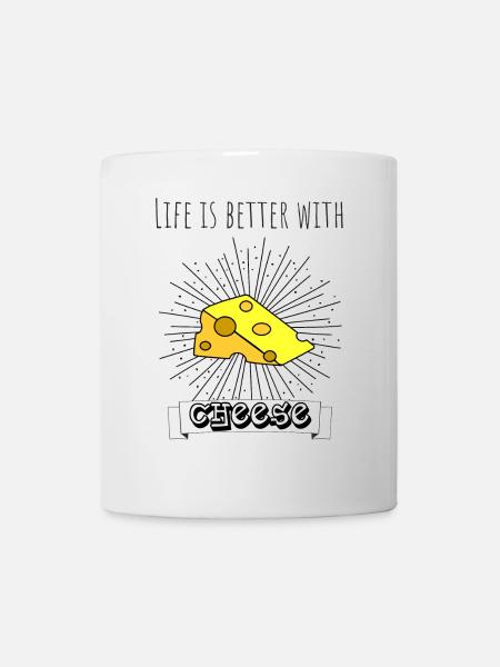Käse Schweiz Holland Gouda Emmentaler Geschenk - Tasse - Weiß