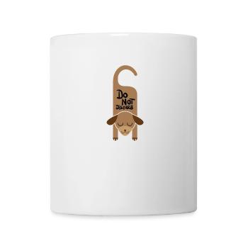 Chien reposant cadeau de sommeil - Mug blanc - blanc - Devant
