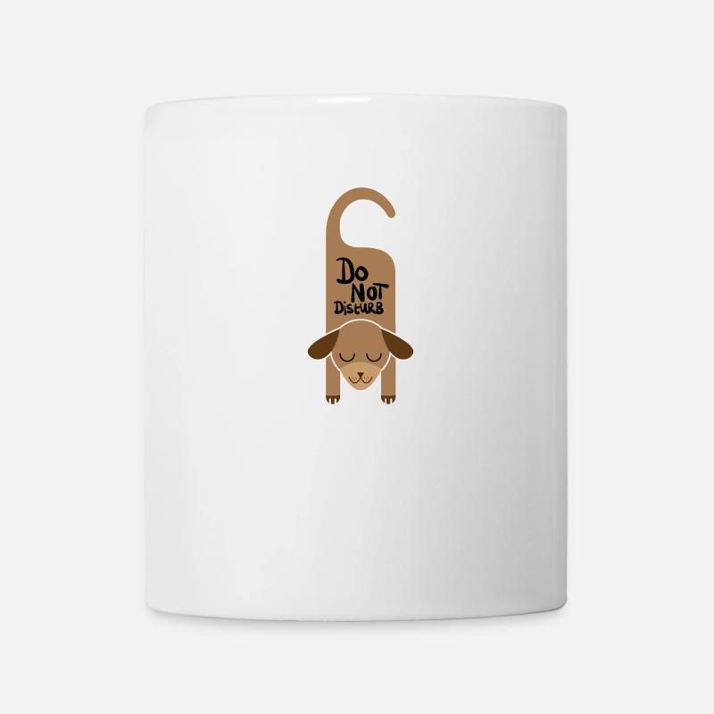 Chien reposant cadeau de sommeil - Mug blanc - blanc