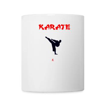 Karate Kampfsport Kampfkunst Japan Dojo - Tasse - Weiß - Vorne