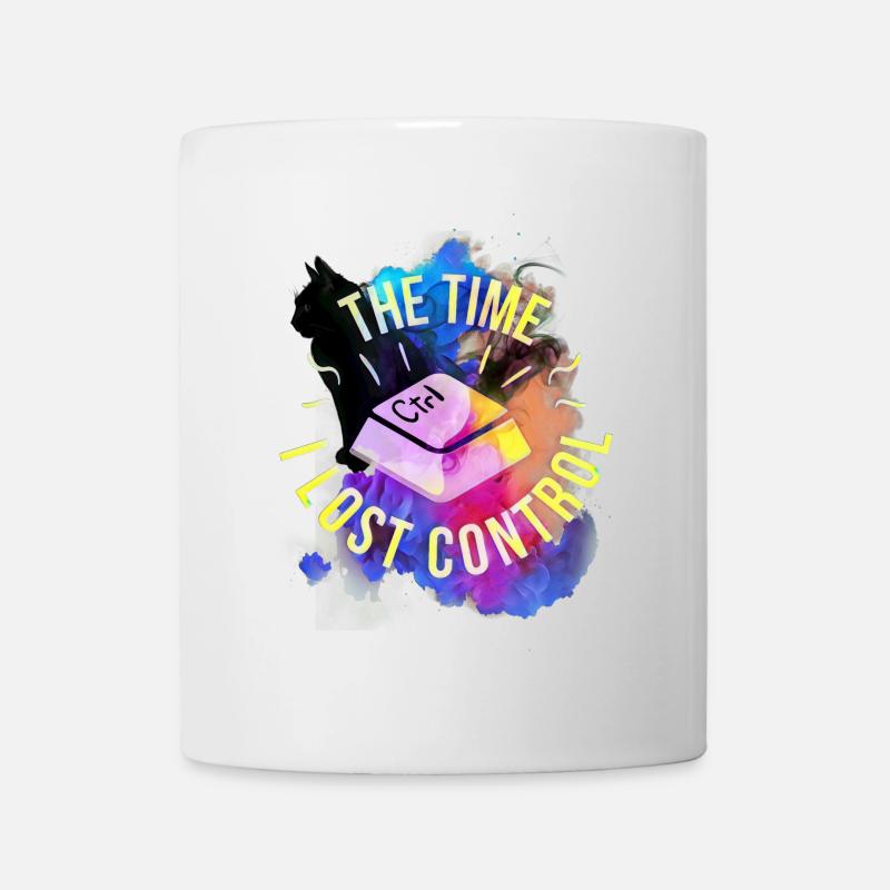 Die Zeit keiner Kontrolle Ctrl Art Design - Tasse - Weiß