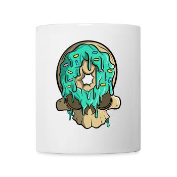 Crâne de beignet - Mug blanc - blanc - Devant