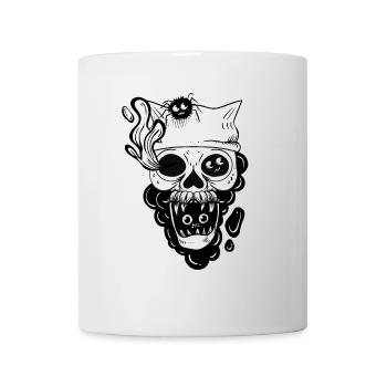 Schädel und Spinne - Tasse - Weiß - Vorne