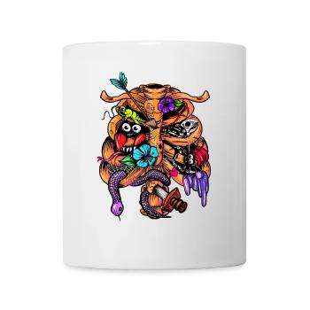 Knochen und Zeug - Tasse - Weiß - Vorne