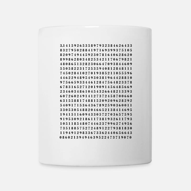 pi - Mug blanc - blanc