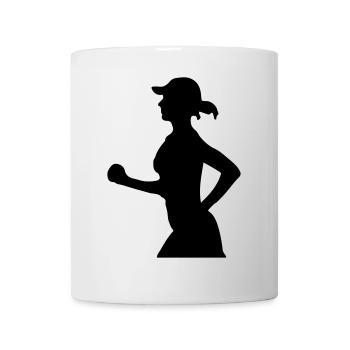 Runner shirt - Mug - white - Front