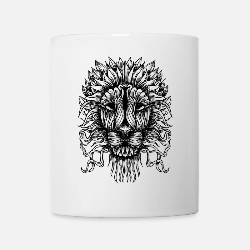 Löwe - Tasse - Weiß