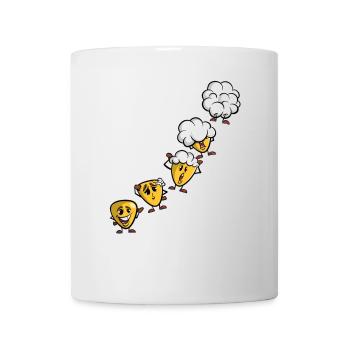 Corn grain to popcorn - corn evolution - Mug - white - Front