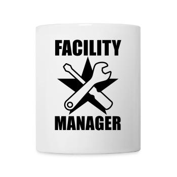 Facility Manager | Hausmeister | Star | Stern - Mug - white - Front