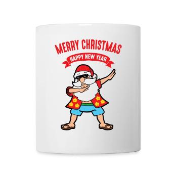 Dabbing Dab Weihnachtsmann Santa Claus Weihnachten - Tasse - Weiß - Vorne