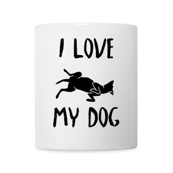 J'aime les chiens - Mug blanc - blanc - Devant