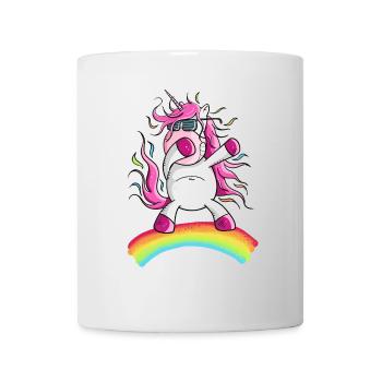 Dabbendes Unicorn Sur Rainbow I Dab Dance - Mug blanc - blanc - Devant