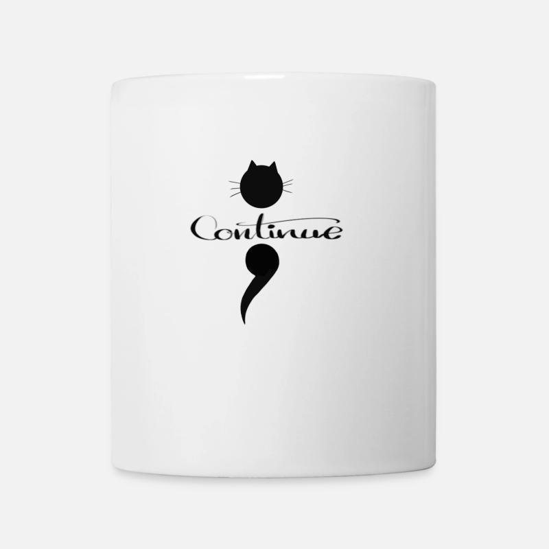 semicolon - Mug - white