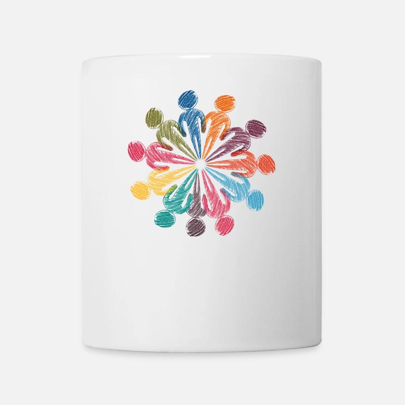 Gegen Rassismus - Tasse - Weiß