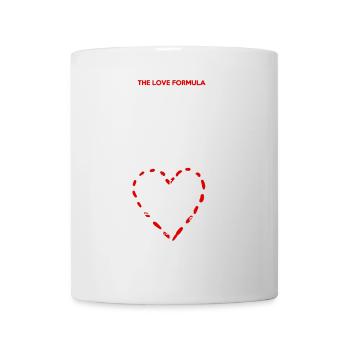 Mathe - das Liebes-Formel-T-Shirt - Tasse - Weiß - Vorne