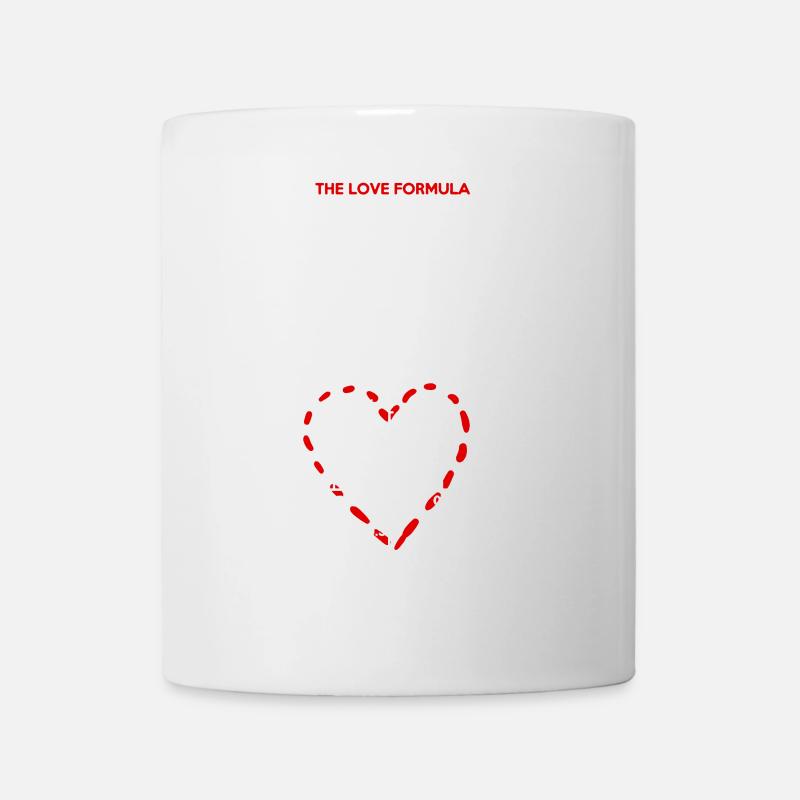 Mathe - das Liebes-Formel-T-Shirt - Tasse - Weiß