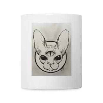 Katze - Tasse - Weiß - Vorne