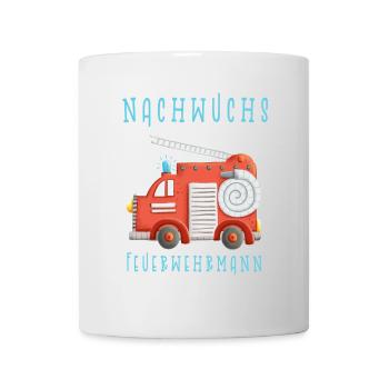 Nachwuchs Feuerwehrmann I Feuerwehrauto - Tasse - Weiß - Vorne
