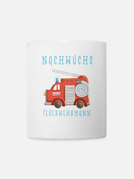 Nachwuchs Feuerwehrmann I Feuerwehrauto - Tasse - Weiß