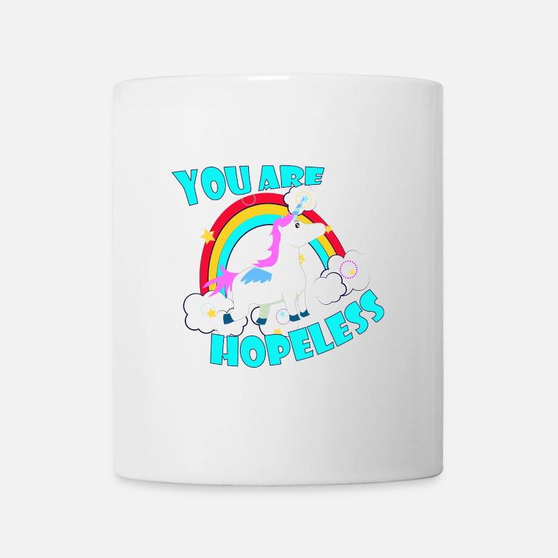 Hoffnungsloses Einhorn - Tasse - Weiß