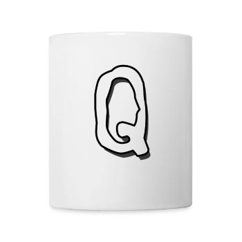 Q lettre cadeau d’Halloween - Mug blanc - blanc - Devant