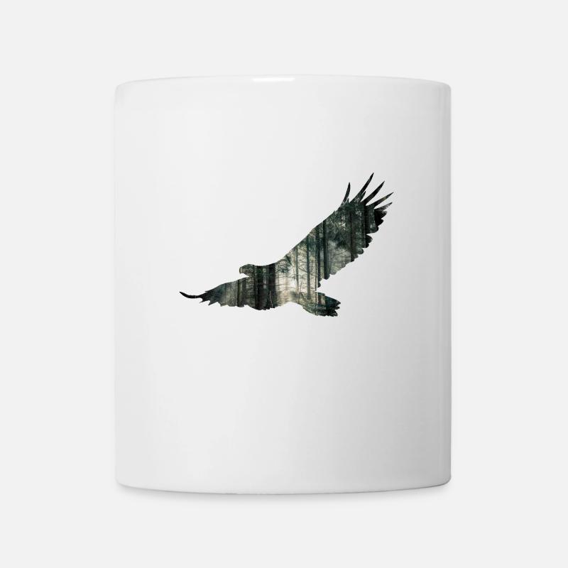 Adler Natur - Tasse - Weiß