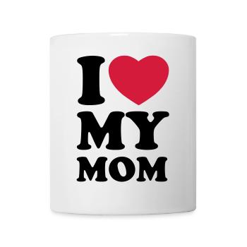 I love my mom - J'aime ma maman - Mug blanc - blanc - Devant