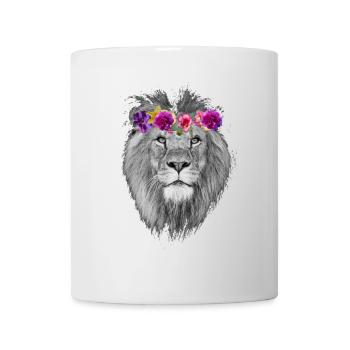 Löwe - Tasse - Weiß - Vorne