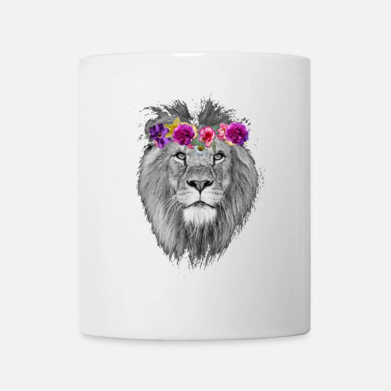 Löwe - Tasse - Weiß