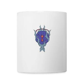 Pendentif Mystique aux Yeux Crossés - Mug blanc - blanc - Devant